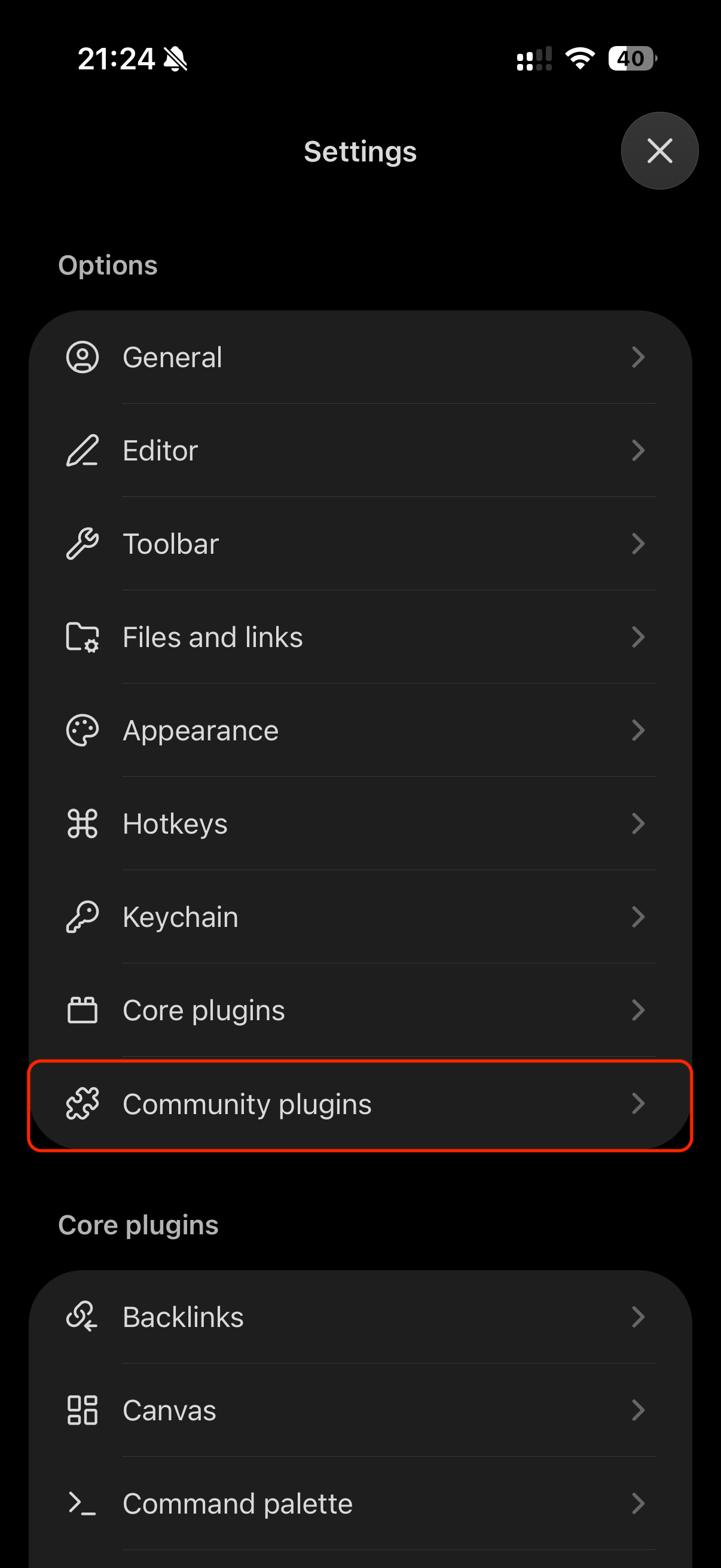 Open community plugins on mobile